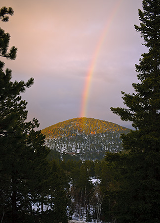 Rainbow from Terry Peak, Black Hills, SD